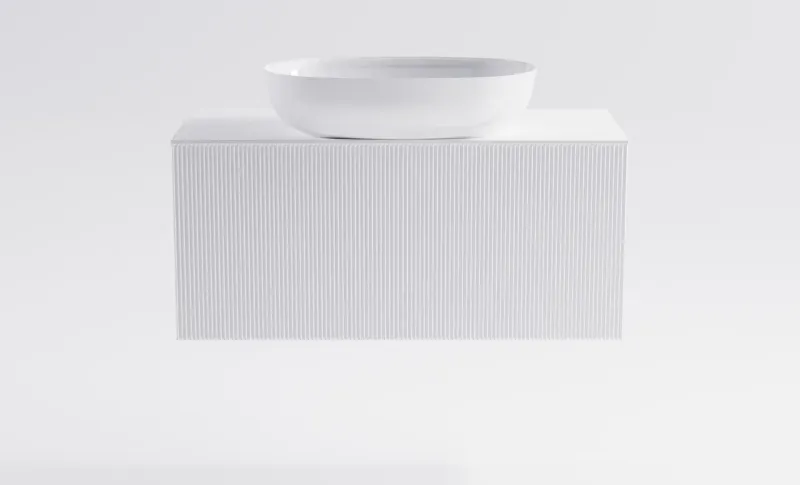 Тумба с раковиной Astra-Form М-40 Slim 4631177716133 100 см белый матовый