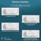 Ванна чугунная Delice Malibu DLR230628-AS 140х75 с антискользящим покрытием