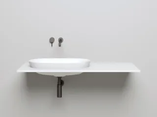 Полувстраиваемая раковина Salini Marea 01 S-Stone 1802201MRF 65см RAL полностью