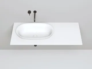 Полувстраиваемая раковина Salini Marea 01 S-Stone 1802201MRH 65см RAL снаружи