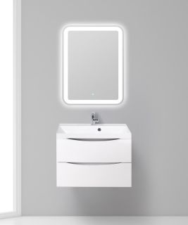 Тумба под раковину BelBagno подвесная 70x55см Bianco Lucido MARINO-700-2C-SO-BL-P