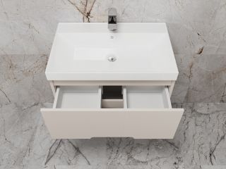 Тумба под раковину Style Line Матис 70 ЛС-00002309 подвесная крем