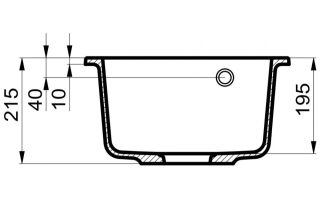 Мойка для кухни Milacio Murcia 42 Cuarzo MC.77044 бежевый
