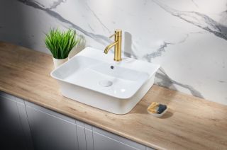 Смеситель для раковины Milacio Ultra MCU.550.GD брашированное золото