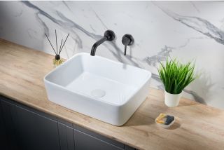 Встраиваемый смеситель для раковины Milacio Ultra MCU.552.MB чёрный матовый