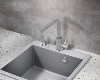 Смеситель для кухни Milacio Ultra MCU.555.GR серый металлик