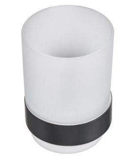 Держатель со стаканом Milacio Ultra MCU.961.MB чёрный матовый