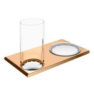 Держатель стакана и мыльницы Keuco Edition 11556039000 бронза шлифованная