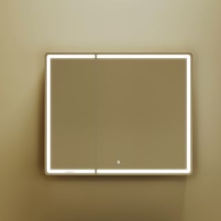 Зеркальный шкаф с LED подсветкой Sancos Mirror MI90ECH 89см дуб чарльстон