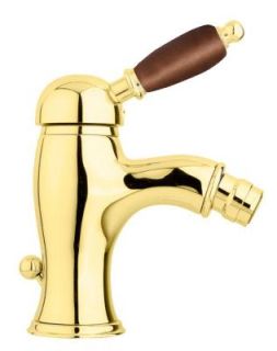 Смеситель для биде однорычажный, золото Cezares ELITE-BSM1-03/24-Nc