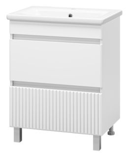 Напольная тумба под раковину Misty Мира 65см белый