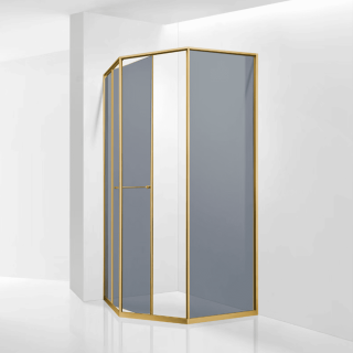 Душевой уголок RGW SV-82Gb "L" 33328200-36L 100x100 см брашированное золото