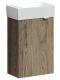 Подвесная тумба под раковину Sancos Mini N35ECHL левая 35см дуб чарльстон