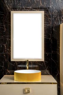 Зеркало с подсветкой Armadi Art Dolce 567-Light Gold 70 см светлое золото