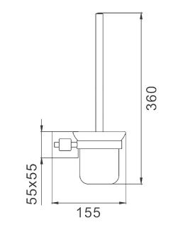 Ёршик Haiba HB8910 чёрный матовый