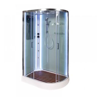 Душевая кабина Deto А102 L LED с кнопкой и гидромассажем 120х80х220 см