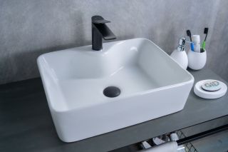 Раковина Gid N9091 51176 накладная белая 48x37x13