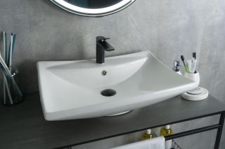 Раковина Gid N9111 51122 накладная белая 60x46x17