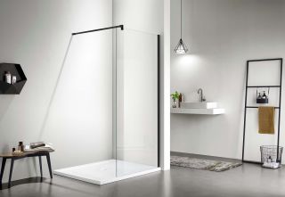 Душевая перегородка Aquatek Walk in с держателем AQ WIW 09020GM 90 см оружейная сталь