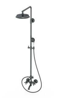 Душевая стойка Wonzon & Woghand Retro WW-88739020-BGM тёмный графит