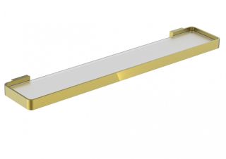 Стеклянная полка для ванной Wonzon & Woghand Lotte WW-8327A-BG брашированное золото