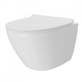 Унитаз подвесной Maretti Elena безободковый с микролифтом, EA10PBM93-844, белый
