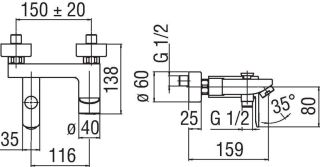 Смеситель Nobili New Road RD00110/1CR для душа