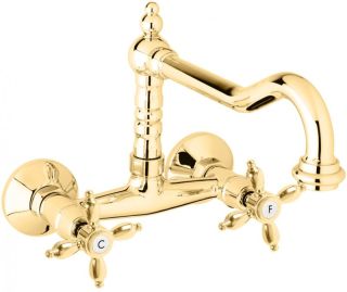 Смеситель для кухни CEZARES NOSTALGIA-LLP-03/24 золото