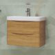 Тумба под раковину подвесная Velvex Clay tp.CLA.9595.70.2Y дуб верона, 70 см