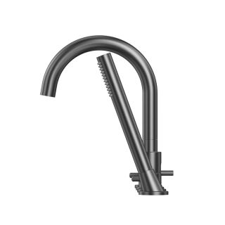 Смеситель на борт ванны WHITECROSS Y Y1232GM оружейная сталь