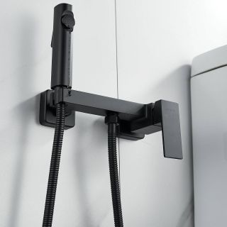 Гигиенический душ со смесителем Shevanik S9605H-1 чёрный