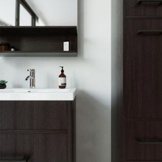 Зеркало с подсветкой Бриклаер Чили 4627125415050 70 см венге