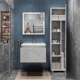 Тумба под раковину подвесная Vigo Geometry 034 70 см белый