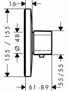 Смеситель для душа Hansgrohe Ecostat E Highflow 15706000S хром