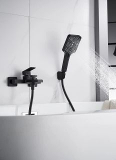 Смеситель для ванны Knotlor KN-22/BL, черный