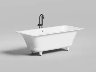 Ванна из искусственного камня Salini Orlanda Axis S-Stone 103223M 170x75см белый матовый