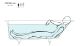 Ванна из искусственного камня Salini Ornella S-Sense 102312G 180x80см белый глянцевый