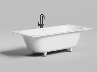 Ванна из искусственного камня Salini Ornella Axis S-Sense 103412M 190x90см белый матовый