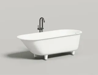 Ванна из искусственного камня Salini Ornella Kit S-Stone 102423M 170x70см белый матовый