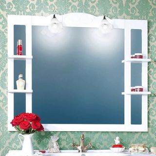 Зеркало с подсветкой Бриклаер Анна 4627125411359 120 см белый