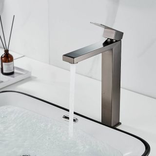 Смеситель для раковины Shevanik S7011T оружейная сталь