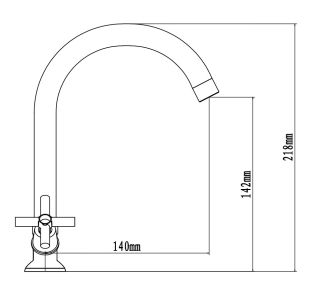 Смеситель для раковины ESKO Cancun CN 26 хром