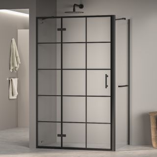 Душевой уголок RGW PA-77-1B L (PA-07B L + Z-060-2B + держатель O-204B) 410877108-084L 100x80см чёрный