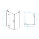 Душевой уголок RGW PA-77B L (PA-07B L + Z-050-2B + держатель O-204B) 41087720-084L 120x100см чёрный