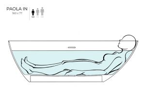 Ванна из искусственного камня Salini Paola In S-Sense 101611G 160x77см белый глянцевый
