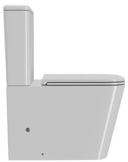 Унитаз-компакт Point Ника PN42081 безободковый белый