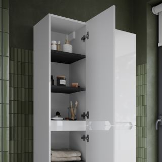 Пенал подвесной Sancos Norma 2.0 PNR2.035W 35см белый глянец