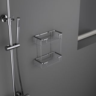 Полка двойная Timo Saona 13083/00 хром