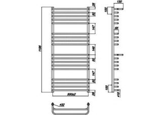 Ravak Полотенцесушитель Водяной Optima 500 x 1200_W