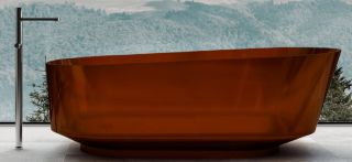 Прозрачная ванна ABBER Kristall AT9706Opal из полиэфирной смолы 170x80см коричневый
